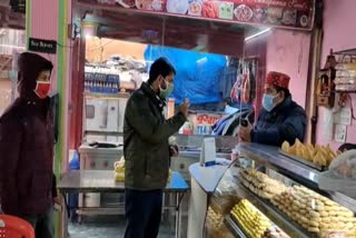 food safety department checking shops in kinnaur