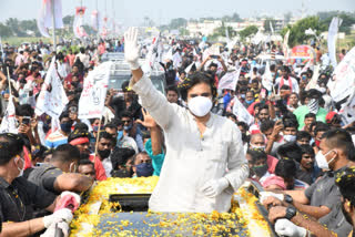 pawan kalyan tour in Krishna district