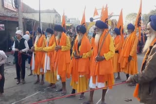 Nagar Kirtan dedicated to the birth anniversary of Guru Nanak Dev Ji in barnala