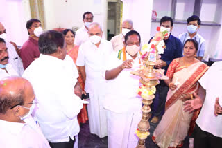 pudhucherry cm narayanasamy  embalam esi hospital inaugurated