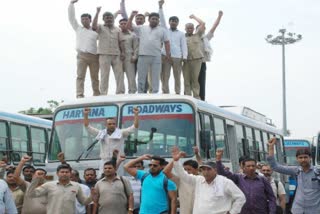 haryana roadways union support farmers protest