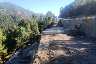 Road work near Pattamod on Kalka-Shimla National Highway