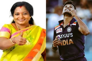 Tamilisai soundarrajan praise bowler Natrajan