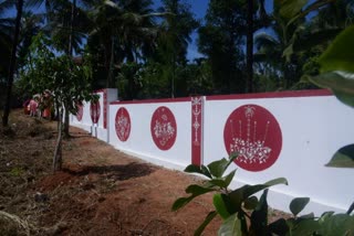 warli painting done by kolnadu high school students