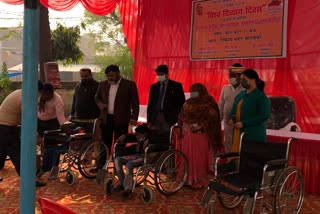 Distribution of assistive devices on the occasion of World Disability Day