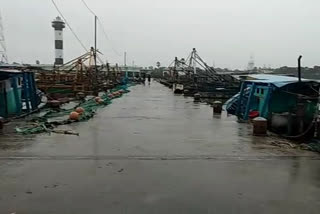 precautionary measure against the puravi storm, fishermen secured their boats in tuticorin