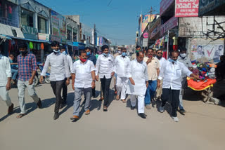 minister indrakaran reddy visiting at Nirmal district