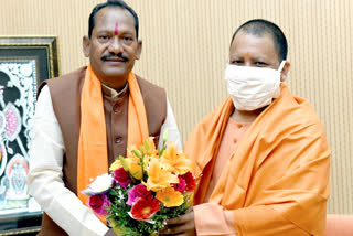 Minister Prabhu Chauhan Meeting with CM Yogi Adityanath