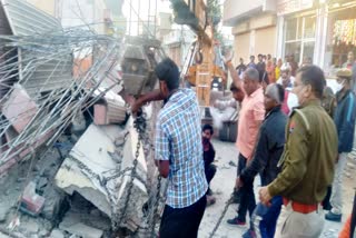 The shop fell in the kardhani,  Rajasthan News