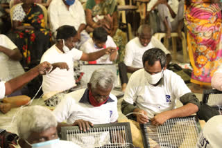 Visually impaired persons sets world record for weaving 50 chairs in 5 hours