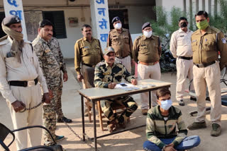 Datia Police arrested a thief