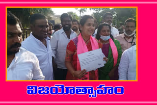 trs candidate won in bharathi nagar division