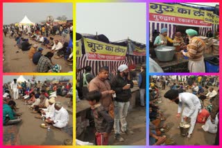 delhi gurudwaras organized langer for agitating farmer at singhu border