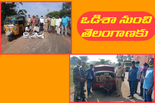 Seizure of smuggled marijuana in khammam and bhadradri kothgudem districts