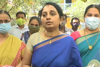 Women Commission member at rajamahendravaram