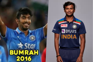 coincidences of Jasprit Bumrah & T Natarajan first international matches