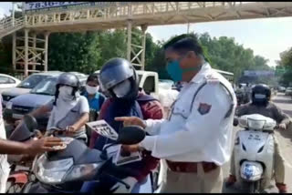 Delhi Traffic Police shared information for convenience of drivers due to farmers protest at Delhi-haryana borders