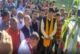 Inauguration of Murangha at a cost of Rs. 9 lakhs in Jonai