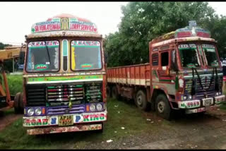 Seize four trucks moving