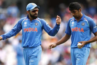 Virat Kohli and Jasprit Bumrah