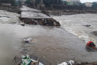 kajway has washed away constructed on buggavanka dam in kadapa district