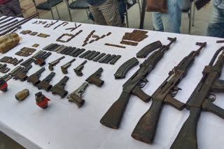 weapons recovered in Assam's Kokrajhar