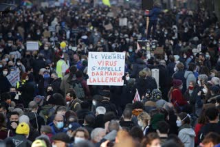 Over 60 people detained during anti-security law protests in France