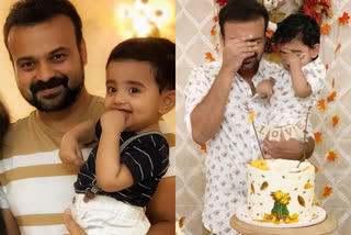 actor kunchacko boban and son latest photo viral on social media  അപ്പന് പ്രായമാകുന്നത് കണ്ടിനില്‍ക്കാനാകാതെ കണ്ണുപൊത്തി ഇസക്കുട്ടന്‍  kunchacko boban and son  കുഞ്ചാക്കോ ബോബന്‍ മകന്‍  ഇസഹാക്ക് കുഞ്ചാക്കോ ബോബന്‍  izahak kunchacko boban