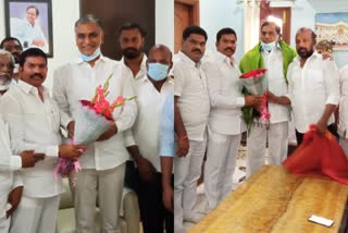 patancheru-division-corporator-kumar-yadav-met-minister-harish-rao