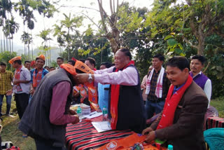 11 families from karbi anglang join bjp