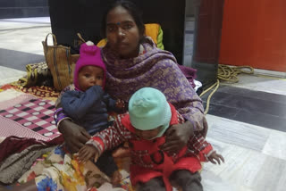 woman staying at danapur station