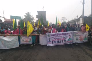 Road jam in Pakur