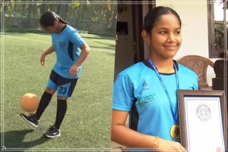 Kerala girl sets world record in football juggling