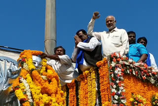 tributes to ambedkar in hyderabad by Dalit communities