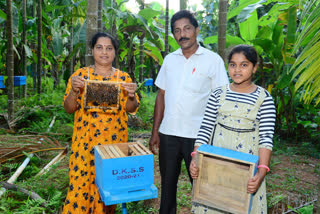 Karnataka Farmers venture into Beekeeping