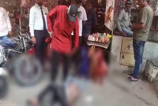 अजमेर में युवक की लातों से धुनाई, Youth beaten up in Ajmer