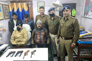 two arrested with fire arms in malda