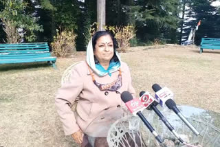 Press conference of MLA Asha Kumari in Dalhousie