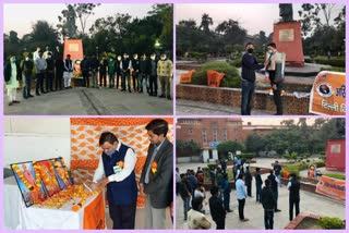 ABVP pays tribute to Dr. Bhimrao Ambedkar on his 64th death anniversary