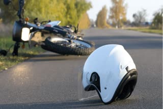 Bike accident on  57 National Highway in Gopalpur, kalahandi