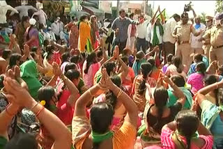 tulluru farmers agitation