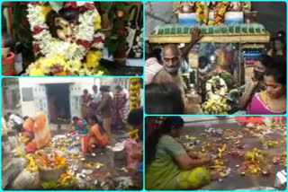 devotees rush at lord shiva temples in  kadapa district