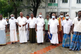 canal water in tenkasi occupied by individual