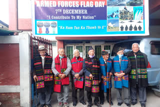 In Aizawl, Armed Forces Flag Day is observed, felicitating 28 WW-II veterans