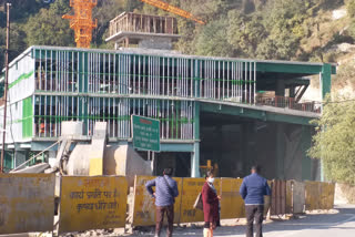 four-storey parking area in Mussoorie