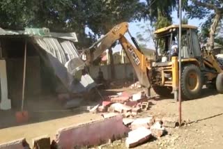 action on 14 illegal houses