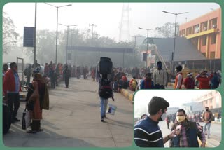 farmers announced  Bharat Bandh today passengers arrived at station hours before the trains for fear of strike delhi