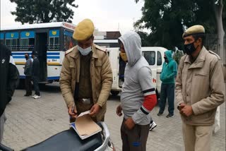 Police recovered more than 4 lakhs fine for not wearing masks in Bilaspur