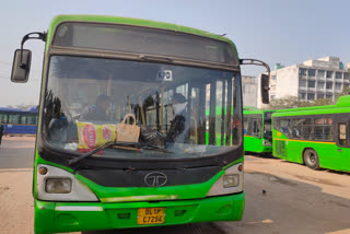 DTC buses operating in Delhi despite Bharat bandh