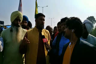 delhi university professor tikri border